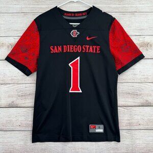 Nike Team San Diego State University Aztecs #1 Jersey Adult Small Black/Red SDSU